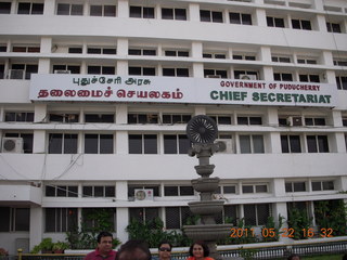India - afternoon group in Puducherry (Pondicherry)  - Bay of Bengal beach area