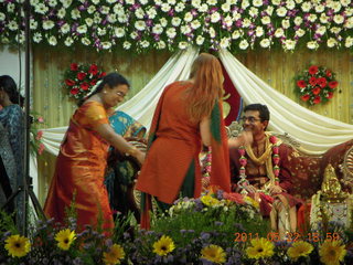 India - Randeep pre-wedding - Lydia doing stuff on stage