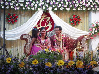 India - Randeep pre-wedding - Julianne and Lydia on stage