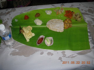 India - Randeep pre-wedding - banana leaf dinner