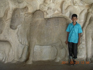 India - Mamallapuram - bas relief area