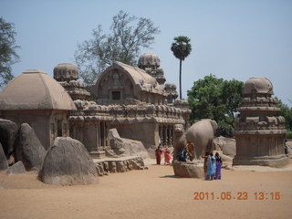 India - Mamallapuram - animal sculptures and temples