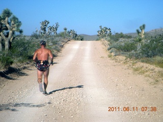 61 7lb. aerial - Pearce Ferry airstrip (L25) run - Adam running (back)