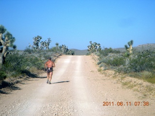 62 7lb. aerial - Pearce Ferry airstrip (L25) run - Adam running (back)