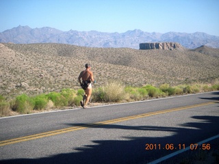 64 7lb. aerial - Pearce Ferry airstrip (L25) run - Adam running (back)