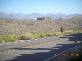 65 7lb. aerial - Pearce Ferry airstrip (L25) run - Adam running (back)