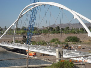 Arizona Ironman spectators on Mill Street bridge