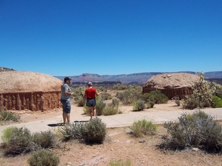 Neil and Adam at display teepee