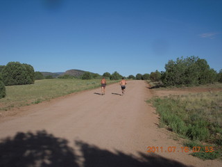 71 7mg. 'Young International' Pleasant Valley (24AZ) run - Adam and Dave running - back