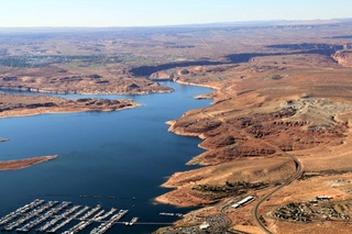Ruhil pictures - aerial - Lake Powell - Wahweap Marine