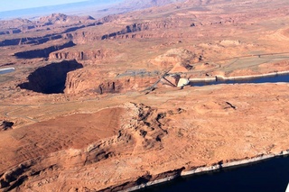 aerial - Glen Canyon dam