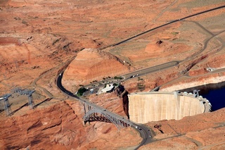 Ruhil pictures - aerial - Lake Powell - Glen Canyon Dam