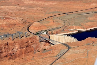 Ruhil pictures - aerial - Lake Powell - Glen Canyon Dam