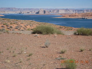 Page Airport (PGA) to Wahweap Marina run - Glen Canyon Dam Bridge - Adam running