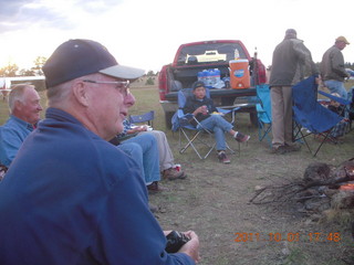 Negrito fly-in - helper cooking burgers