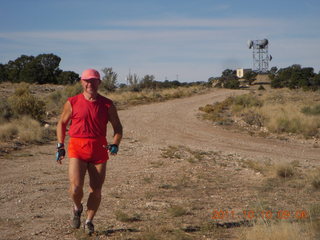 68 7qa. Cedar Mountain airstrip - Adam running (tripod)