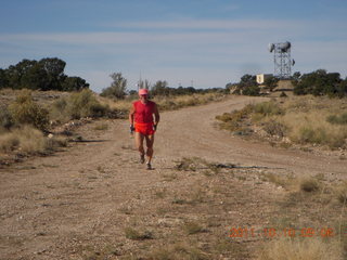 69 7qa. Cedar Mountain airstrip - Adam running (tripod)