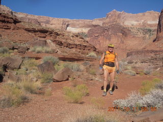 1689 7qb. Canyonlands National Park - Lathrop trail hike - Adam hiking