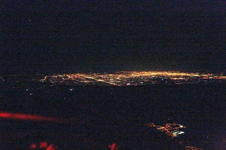 Sean's pictures - aerial - city lights