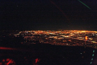 Sean's pictures - aerial - city lights