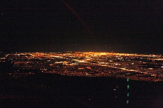 Sean's pictures - aerial - city lights