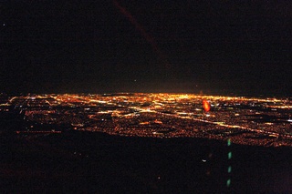 Sean's pictures - aerial - city lights