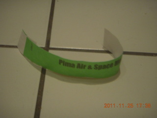 Pima Air Museum wrist band