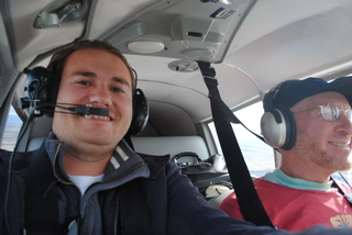 700 7se. Gokce and Adam flying in N8377W