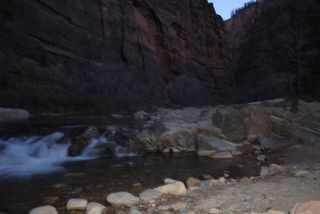 Zion National Park trip - icy Virgin River