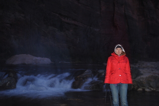 Zion National Park - pre-dawn Riverwalk - Olga on the Virgin River