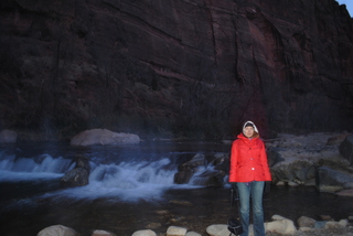 Zion National Park - pre-dawn Riverwalk - Olga on the Virgin River