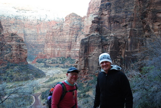 1728 7sf. Zion National Park - Hidden Canyon hike - Adam and Gokce