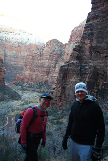 1729 7sf. Zion National Park - Hidden Canyon hike - Adam and Gokce