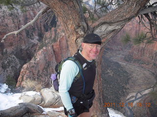 1769 7sf. Zion National Park - Angels Landing hike - summit - Adam