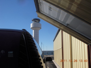 Deer Valley (DVT) tower between car and hangar