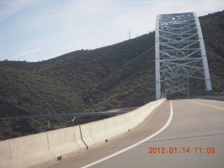 drive to Grapevine - bridge