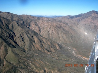 aerial - flight home from Bouquet Ranch