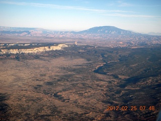 aerial - Painted Desert area - Navajo Mountain