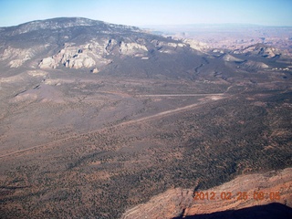 aerial - Painted Desert area - Navajo Mountain