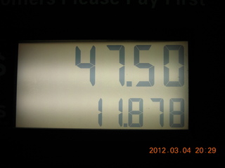 expensive gasoline fill-up for my car