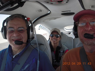 Adam celebrating #500 five-hundredth airport at Bouse