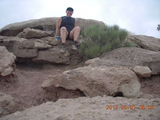 1824 7x1. Canyonlands Murphy hike - Adam (tripod)