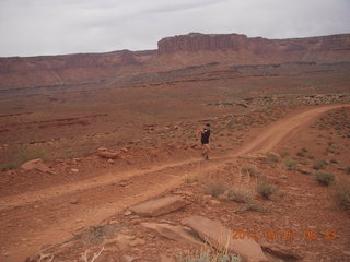 98 7x1. Canyonlands Murphy hike - Adam running (tripod)
