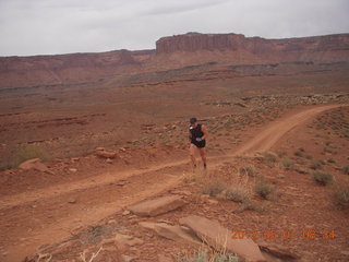 99 7x1. Canyonlands Murphy hike - Adam running (tripod)