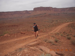 101 7x1. Canyonlands Murphy hike - Adam running (tripod)