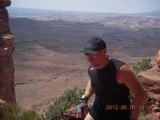 1838 7x1. Canyonlands Murphy hike - Adam (tripod)