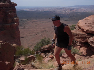1839 7x1. Canyonlands Murphy hike - Adam (tripod)