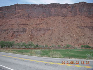 driving on Route 128 to Onion Creek