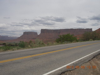 driving on Route 128 to Onion Creek