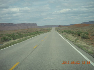 driving on Route 128 to Onion Creek